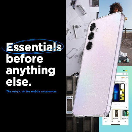 Spigen Liquid Crystal Glitter - Gehäuse für Samsung Galaxy A55 5G (Transparent)