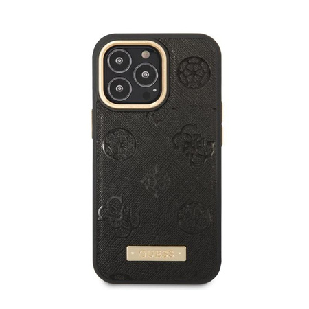 Guess Peony Logo Plate MagSafe - iPhone 13 Pro Max Case (black)