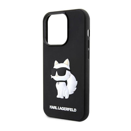 Karl Lagerfeld 3D Rubber NFT Choupette - pouzdro pro iPhone 14 Pro (černé)