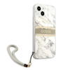 Guess Marble Strap - iPhone 13 Mini Tasche (grau)