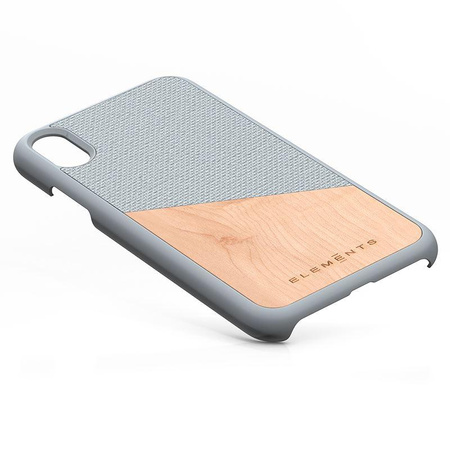 Nordic Elements Original Hel - Coque en bois pour iPhone XR (Gris clair)