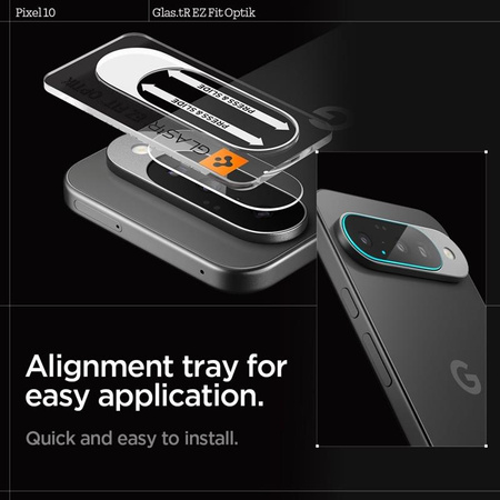 Spigen Optik GLAS.TR Camera Protector 2-Pack - Linsenschutz für Google Pixel 10 (Crystal Clear)
