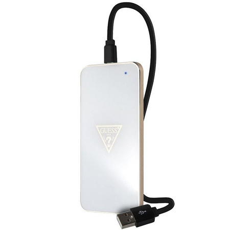 Guess Wireless Charging Base - Uniwersalna bezprzewodowa ładowarka indukcyjna, 5 W, 1 A (biały)