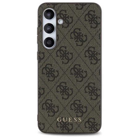 Guess 4G Metall Gold Logo - Samsung Galaxy S24 FE Gehäuse (braun)