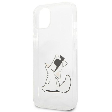 Karl Lagerfeld Choupette Fun - pouzdro pro iPhone 13 Mini (průhledné)
