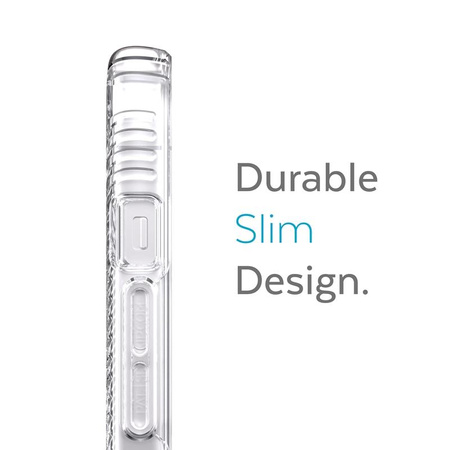 Speck Presidio Perfect-Clear avec Grips + MagSafe - Coque pour iPhone 13 avec revêtement MICROBAN (transparent)