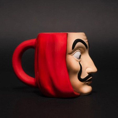 House of Paper - Kerámia bögre 3D ajándékdobozban 350 ml (Salvador Dali maszk)