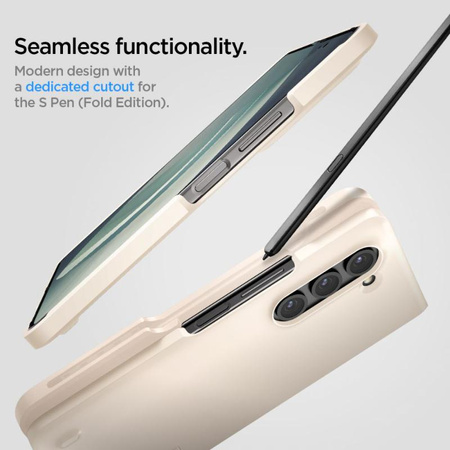 Spigen Thin Fit Pen - Gehäuse für Samsung Galaxy Z Fold 5 (Perlen Elfenbein)