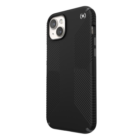 Speck Presidio2 Grip Magsafe - pouzdro pro iPhone 15 Plus / iPhone 14 Plus (černé / břidlicově šedé / bílé)