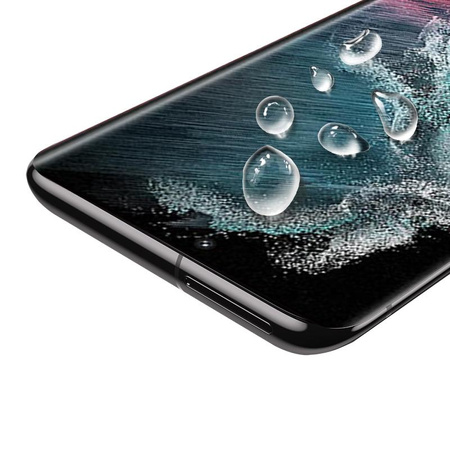 Mocolo 3D 9H Full Glue - Celoplošné ochranné sklo pro Samsung S22 Ultra (černé)