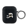 Karl Lagerfeld Monogram Karl & Choupette Head - Étui AirPods 1/2 gen (noir)