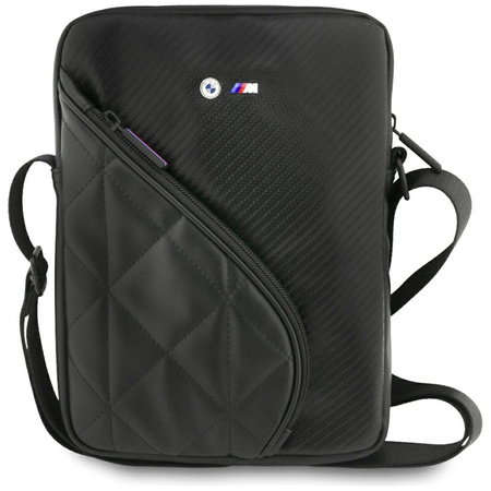 BMW Carbon Pockets & Metal Logo - 10" Tablet Bag (Black)