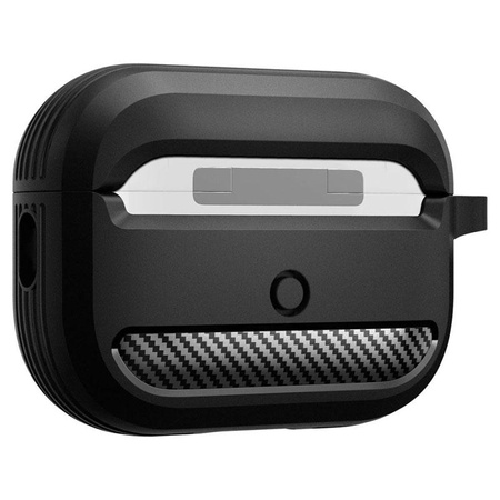 Spigen Rugged Armor - Gehäuse für Apple Airpods Pro 1 / 2 (Schwarz)