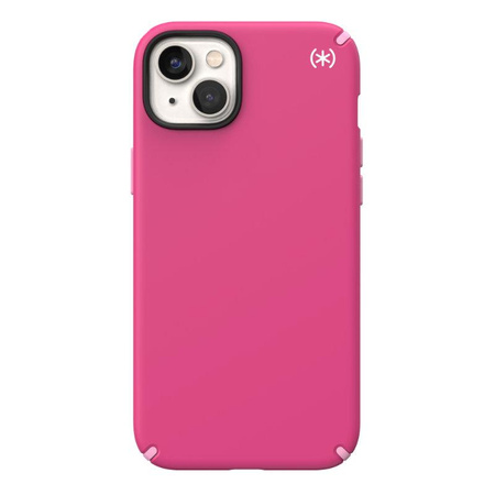 Speck Presidio2 Pro - Coque antibactérienne pour iPhone 15 Plus / 14 Plus (Digitalpink / Blossompink / White)