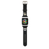 Karl Lagerfeld szilikon Karl & Choupette Heads - szíj Apple Watch-hoz 38/40/41 mm (fekete)