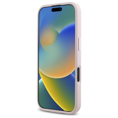 Karl Lagerfeld Silicone Shadow Metal Initial MagSafe - Pouzdro pro iPhone 16 (růžové)