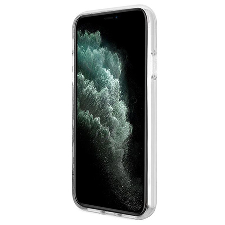 Guess Bundle Pack MagSafe 4G - MagSafe iPhone 11 case + charger set (pink/gold)