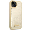 Guess Croco Collection - Hülle für iPhone 14 Plus (Gold)