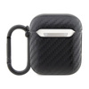 BMW Carbon Double Metal Logo - Case for AirPods 1/2 gen (Black)