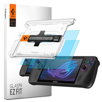 SZKŁO HARTOWANE NA EKRAN DO ASUS ROG ALLY X, Spigen, Ochronne, 2 szt.