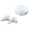 Guess Flat Classic Logo Electroplated - Casque TWS + étui de chargement (blanc)