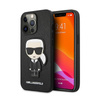 Karl Lagerfeld Saffiano Ikonik Patch - pouzdro pro iPhone 13 Pro (černé)