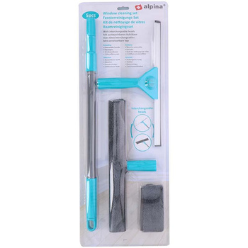 Alpina - window cleaning set with telecopic handle