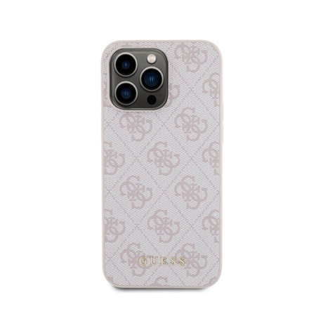 Guess 4G Metal Gold Logo - iPhone 15 Pro Max Case (pink)