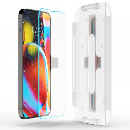 Spigen Glas.TR EZ Fit - gehärtetes Glas für Apple iPhone 16e / iPhone 14 / iPhone 13 / iPhone 13 Pro