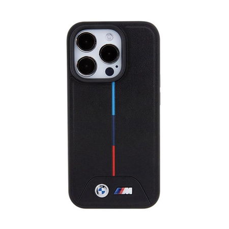 BMW Quilted Tricolor MagSafe - iPhone 15 Pro Max Case (black)