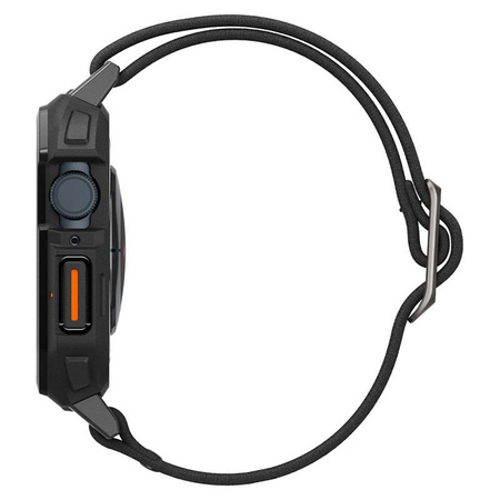 Spigen Lite Fit "Pro" - Pouzdro s řemínkem pro Apple Watch 4/5/6/7/8/9/SE 44/45 mm (Matně černé)