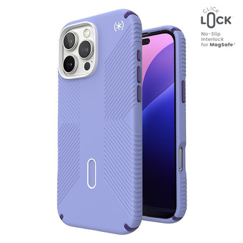 Speck Presidio2 Grip ClickLock & MagSafe - Pouzdro iPhone 16 Pro Max (Future Lavender / Cassis Purple / White)