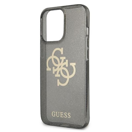 Guess Glitter 4G Big Logo - iPhone 13 Pro tok (fekete)