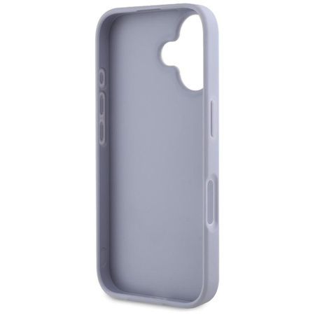 Guess Hot Stamp 4G Muster Dreieck Metall Logo - Hülle für iPhone 16 (lila)
