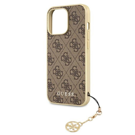 Guess 4G Charms Collection - iPhone 13 Pro Max tok (barna)