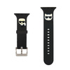 Karl Lagerfeld Silicone Karl & Choupette Heads - Strap for Apple Watch 42/44/45 mm (black)