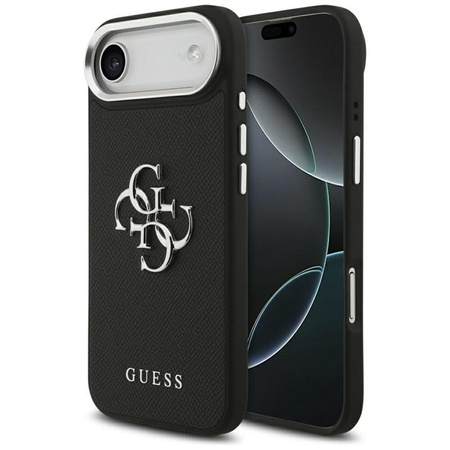 ETUI DO IPHONE AIR GUESS CZARNE ORYGINALNE SKÓRZANE ELEGANCKIE CASE PLECKI