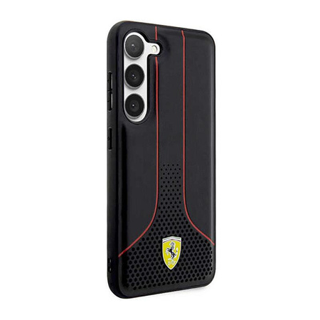Ferrari Perforált 296P Collection - Samsung Galaxy S23+ tok (fekete)