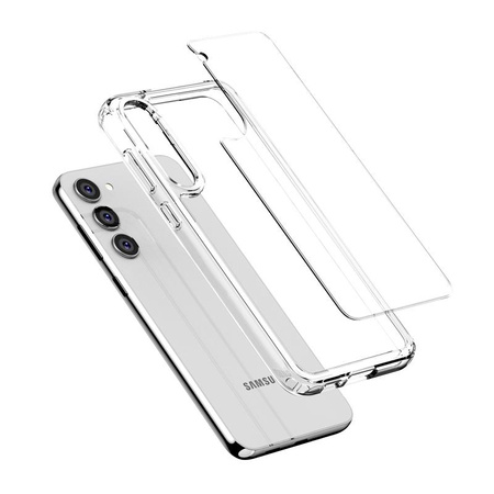 Crong Crystal Shield Cover - Etui Samsung Galaxy S23 (Transparent)