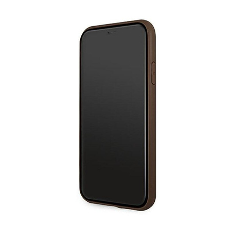 Guess 4G Big Metal Logo - Coque iPhone 11 Pro (marron)