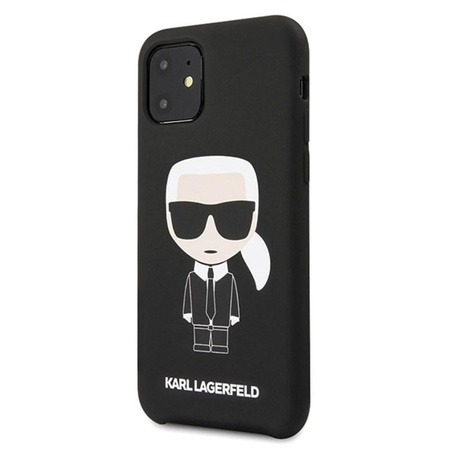 Karl Lagerfeld Fullbody szilikon Iconic - iPhone 11 tok (fekete)