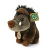Rappa - Mascotte realistica in peluche Cinghiale seduto 18 cm Ecologico