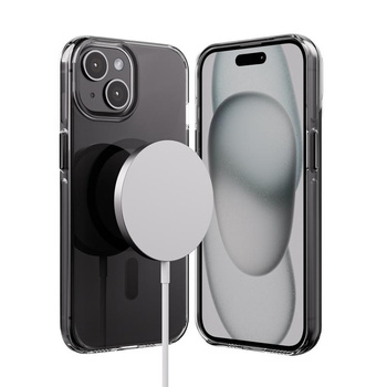 Crong Clear MAG Pro do iPhone 15 – przezroczyste etui z magnetycznym systemem MagSafe