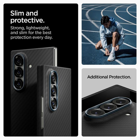 Spigen Airskin Aramid - Etui pour Samsung Galaxy Z Fold 7 (Noir)