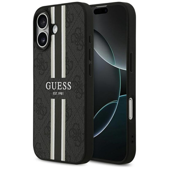 Guess 4G Printed Stripes MagSafe - iPhone 17 Case (black)