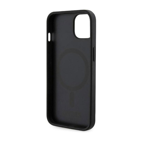 Guess GCube Stripes MagSafe - Coque pour iPhone 14 Plus (Noir)