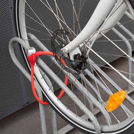 Dunlop - Cadenas à clé pour vélo 65 cm (rouge)