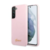 Guess Szilikon Script Metal Logo - Samsung Galaxy S22+ tok (levendula)