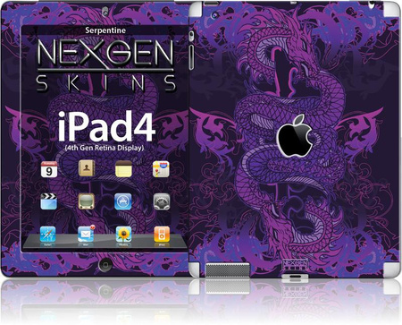 Nexgen Skins - iPad 2/3/4 3D effect case skin set (Serpentine 3D)