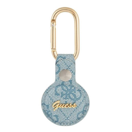Guess 4G Vintage Script - pouzdro AirTag (modré)